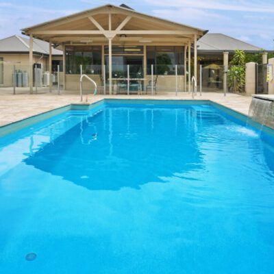 024 Compass Pools Australia Vogue Smart Self Cleaning Pool With A Water Wall Feature