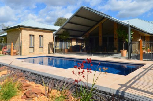 048 Compass Pools Australia Vogue Swimming Pool Partially Built Above The Ground