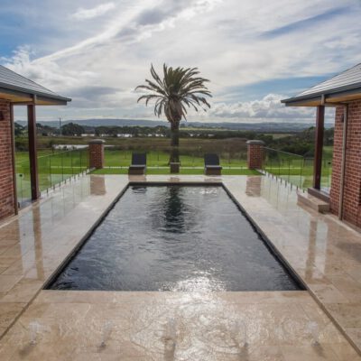 Compass Pools Australia X Trainer Fibreglass Pool With Sunpod Water Feature