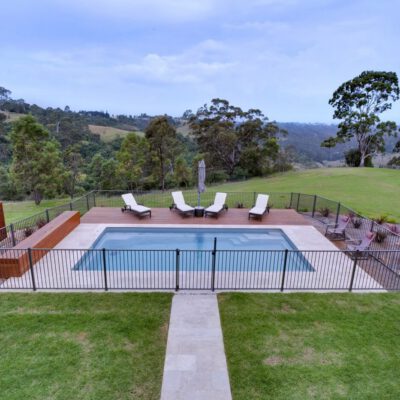 Compass Pools Australia X Trainer Pool With A Combination Of Pavers And Timber Decking Another Angle
